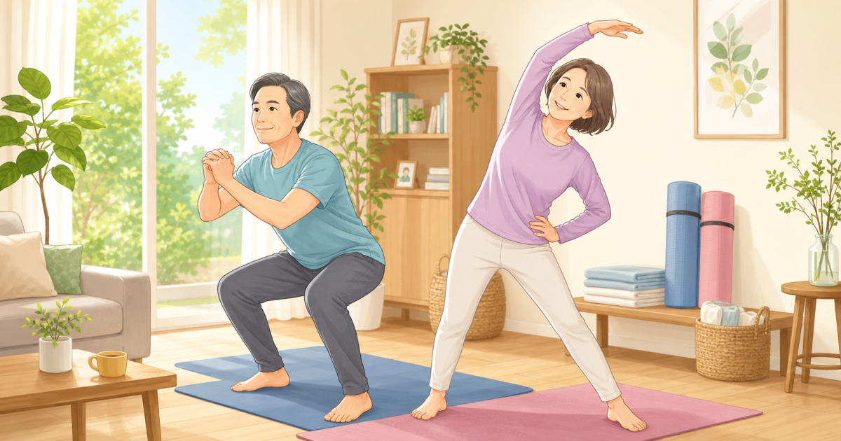 適度な運動の目安ってどのくらい？　家でできる筋トレと健康効果