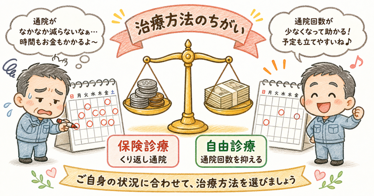 クーリーフとブロック注射の仕組み・効果持続期間の違い